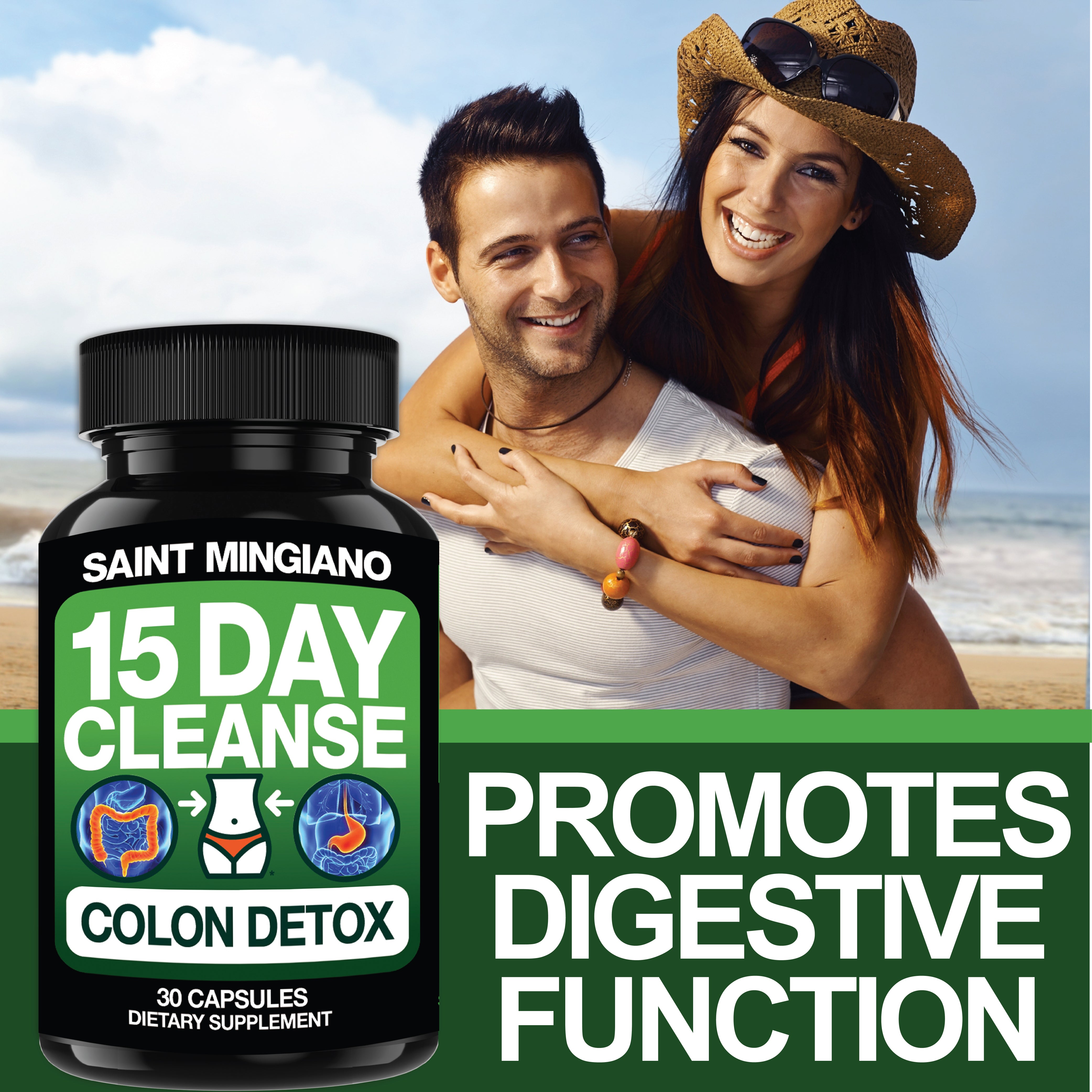 15 Day Cleanse | Colon Detox with Natural Laxative for Constipation & Bloating.