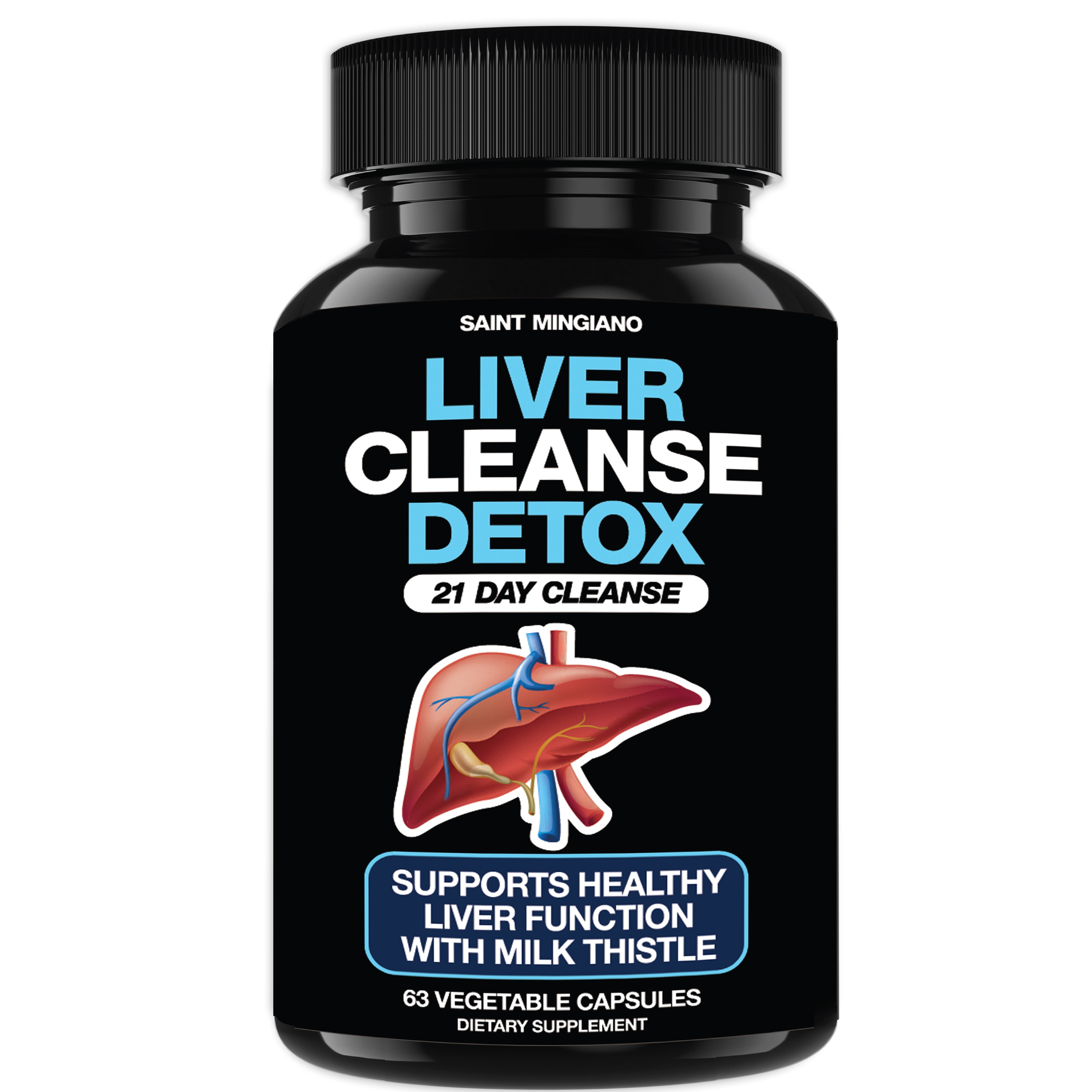 Liver Cleanse Detox Repair 21-Day Milk Thistle Supplement