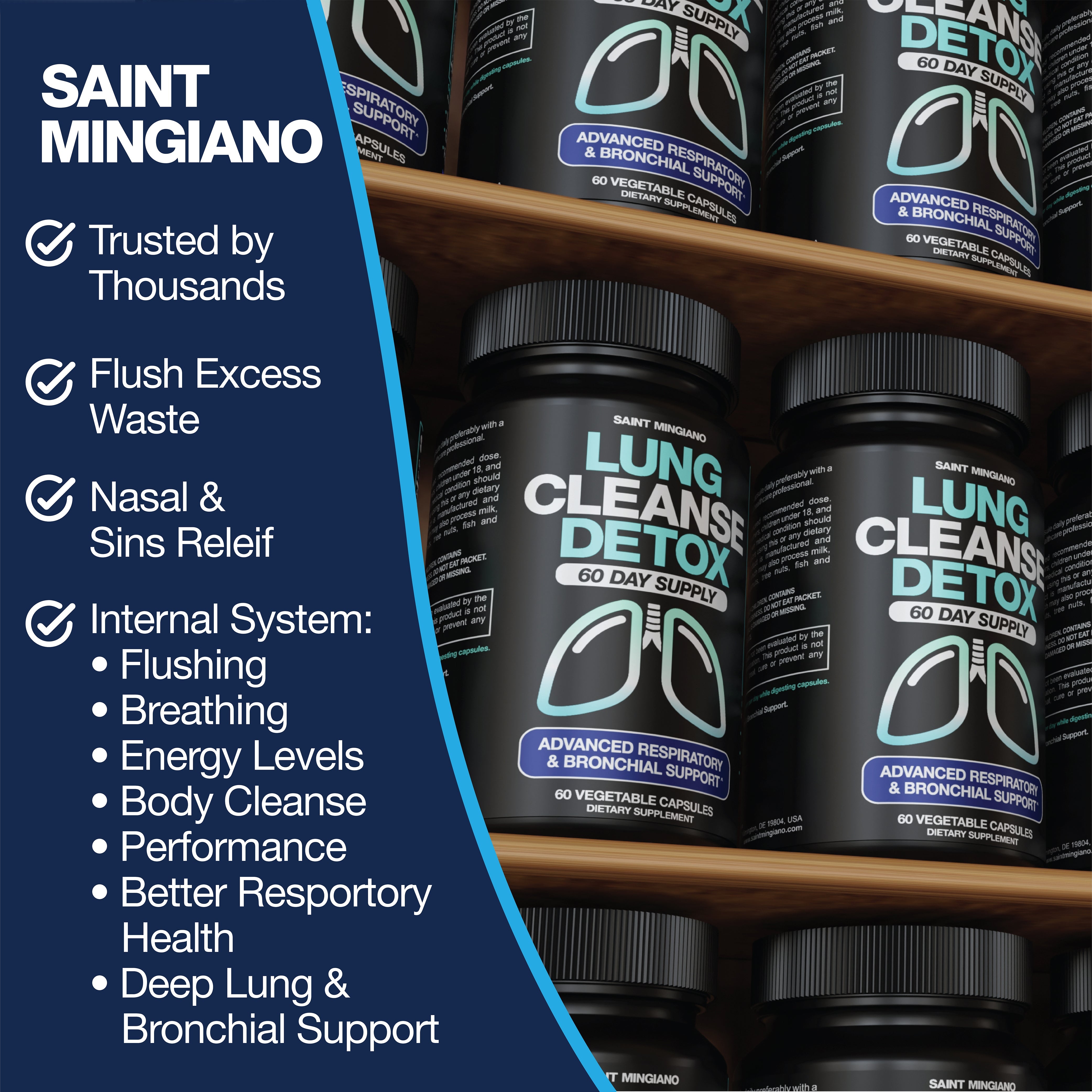 Lung Cleanse Detox 60-Day Respiratory Health Support Supplement