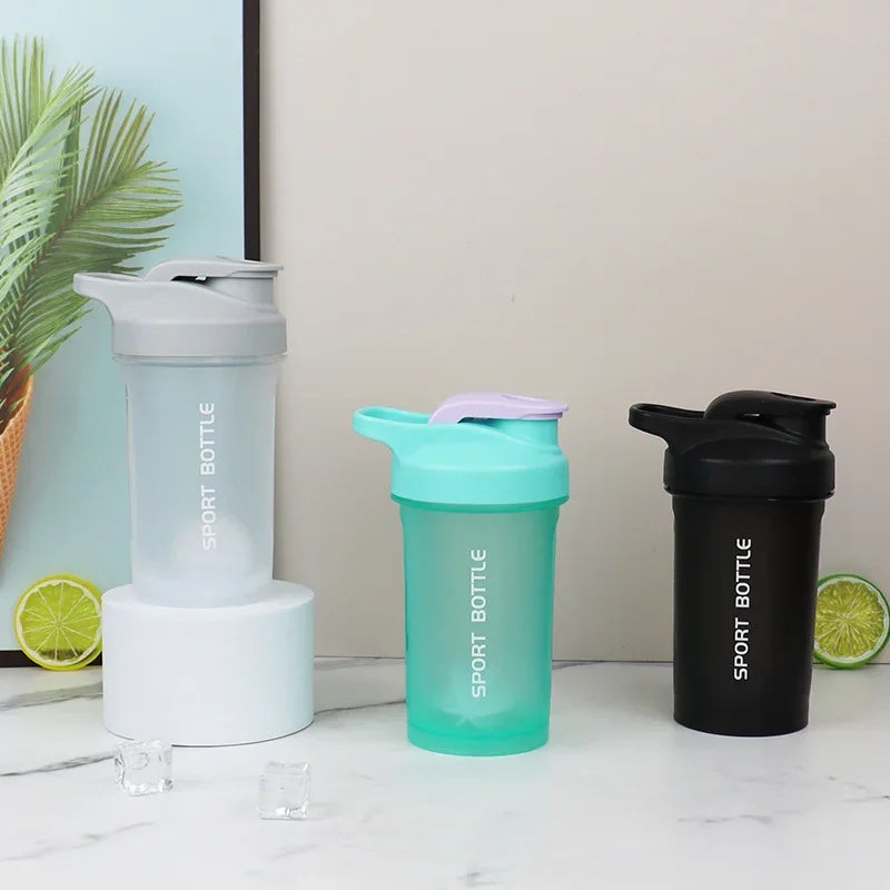 Portable 300ml Protein Shaker Bottle Leak-Proof Gym Fitness Cup