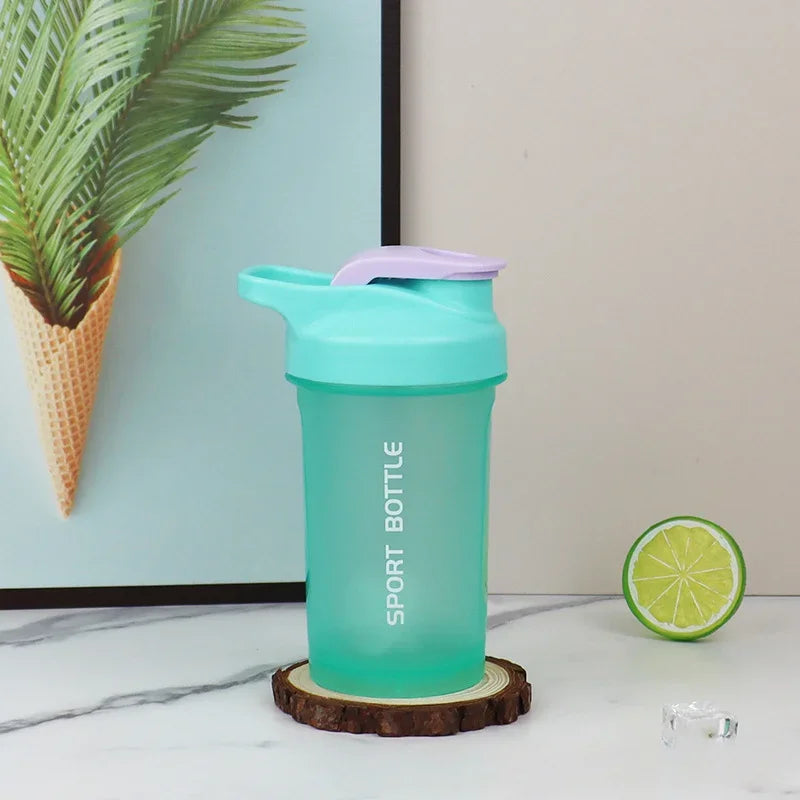 Portable 300ml Protein Shaker Bottle Leak-Proof Gym Fitness Cup