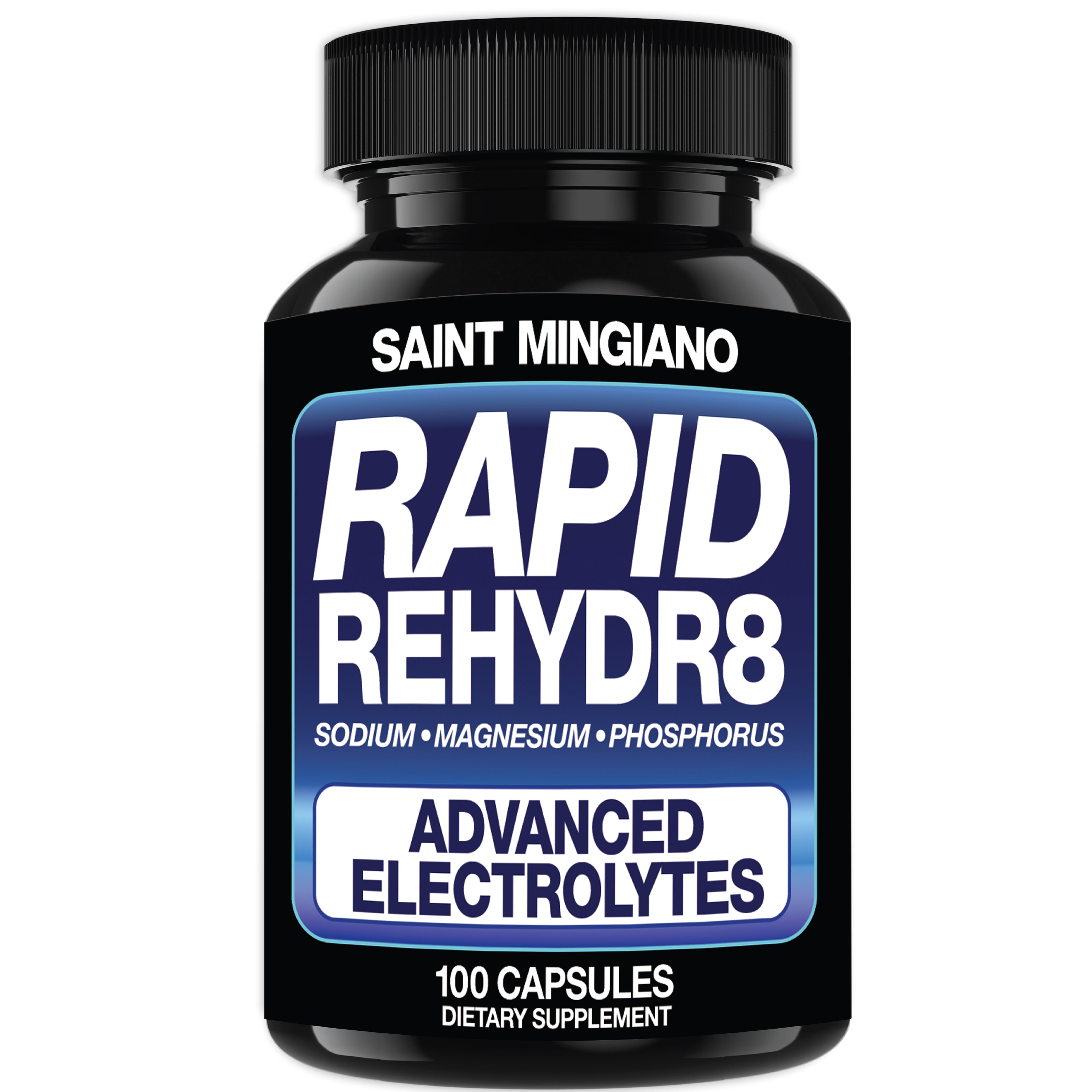Rapid Rehydr8 Electrolyte Supplements 100 Capsules Muscle Recovery Support